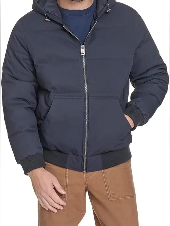 Levi’s Hooded Quilted Puffer Jacket – Navy – Bomber Style – Size S - NWT - Picture 11 of 15